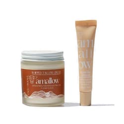 Amallow 100% Grass Fed Beef Tallow Skincare & Lip Balm Set - Whipped Moisturizer for Face & Body (Clean Cloud) + All Natural Tallow Lip Balm (Vanilla Dream)