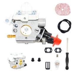 CHRYSM C1M-S267A FS56RC Carburetor Kit for Stihl Carburetor Carb Rebuild Kit Replaces FS40C FS50C FS56C FC56C FS70C Backpack Leaf Blower Parts Carb Carburetor Trimmer with Maintenance Kit 4144 120 0608