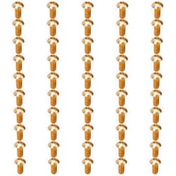 Multi-Wits 50Pcs M5 Round Hex Socket Screw Set, Pure Copper Fasteners, Strong Wear, Deep Neat Threads, Ideal for Hardware Tools and Industrial Supplies (M5*10mm)