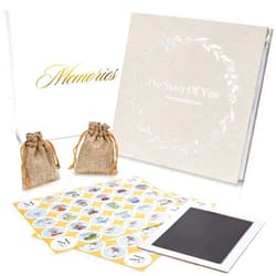 Generic Keepsake Set for Baby's First 5 Years - Gender Neutral Memory Book and Box for Boy or Girl
