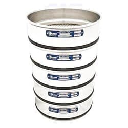 Gilson Company Gilson V200SH 2.36M Stainless Steel ISO Round Test Sieve, 2.36 mm Opening Size, 200 mm Frame Diameter, Half Height