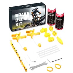 CHUMXINY Brake Bleed Kit for Shimano, TEKTRO, TRP Hydraulic Disc Brakes. Mountain Bike Brake Bleed Kit Includes Transparent Funnel, 120ML Mineral Oil Brake Fluid.