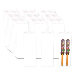 EachDusto Long Self Stick Cellophane Bags 3x8 Clear Pretzel Rod Bags 500pcs Self Adhesive Cello Bags 2mil for Bakery Candies Necklaces Crafts Candles Snacks Nuts Gift Party Favor