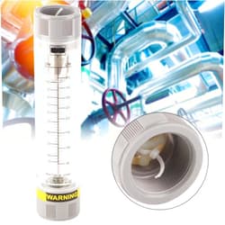 YWBL-WH 10-100GPM / 60-200GPM Water Liquid Flowmeter Tube Type Acrylic Plexiglass Liquid 0.6 MPa Measuring Tool(10-100GPM), Valve Accessories