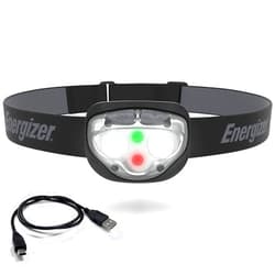 Energizer Rechargeable LED Headlamp Pro400, IPX4 Water Resistant, High-Powered Bright LED, Multiple Light Modes, Best Headlight for Camping, Running, Outdoors, Emergency Light, USB Included
