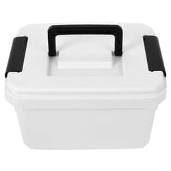 DOITOOL Double-layer Medicine Organizer Box with Handle Portable First Aid Storage Case for Home Family Use Large Capacity Handheld Medicine Storage