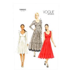 Vogue Patterns V8920 Misses'/Misses' Petite Dress Sewing Template, Size ZZ (LRG-XLG-XXL)