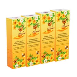 YOEU NATURALS 4 PCS Manuka Honey Eczema Balm - Maximum Soothing Tinea Versicolor, Psoriasis, Rash, Jock Itch, Stubborn Ringworm, Itchy, Dry Skin - Body, Leg, Belly, Armpit, Foot, Hand, Arms Skin for Kids & Adult