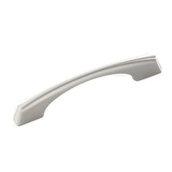 Hickory Hardware 1 Pack Solid Core Kitchen Cabinet Pulls, Luxury Cabinet Handles, Hardware for Doors & Dresser Drawers, 3 Inch & 3-3/4 Inch (96mm) Hole Center, Stainless Steel, Greenwich Collection