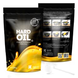 The Kitchen Laboratories LLC HARD OIL Solidifies Up to 18 Cups of Cooking Oil Patent-Pending Cooking Oil Solidifier Hardener Powder