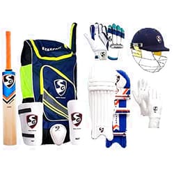 SG Sports Team Cricket Kit Combo Kit for Men's Senior Cricket Kit with Kashmir Willow RSD Spark Cricket Bat Complete Batting & Keeping Accessories