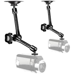 UYODM 2 Pack Articulating Magic Arm Wall Mount Holder Stand Compatible with CCTV POV Camcorders Cameras, LED Light, Video Lamp,DSLR,Flash,Digital Camera,Security Cameras