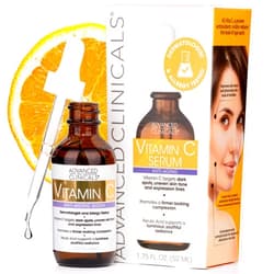 Advanced Clinicals Brightening Vitamin C Serum For Face With Glycolic Acid + Lactic Acid | Vitamin C Eye Serum Face Moisturizer For Improving Look Of Dark Spots & Uneven Complexion, 1.75 Fl Oz