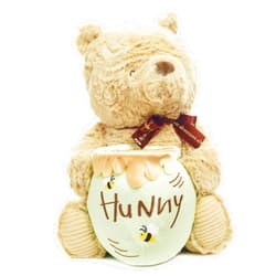 KIDS PREFERRED Disney Baby Classic Pooh Waggy - Musical Plush Stuffed Animal, 13 Inches , Brown