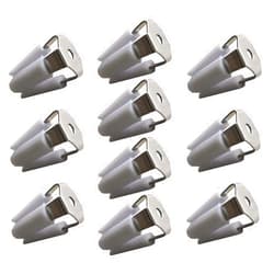 Lasenersm 10 Pieces Car Air Vent Clip Four Legs Car Air Vent Clips Car Vent Clip Auto Air Conditioner Car Outlet Clips for Car Air Vent Decoration, White Clip