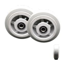 Service Caster - 6 x 2 In Replacement Wheels Only for Haul Master Appliance Dolly Hand Truck 9913304-Thermoplastic Rubber Flat Tread Wheels with 5/8 In Ball Bearings-500 lbs. Capacity per Wheel-Set 2