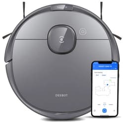 Ecovacs Deebot T8 Robot Vacuum and Mop Cleaner, Precise Laser Navigation, Multi-floor Mapping, Intelligent Object Avoidance, Full-customize clean, No-go and No-mop Zones, Auto-empty Station Compatible