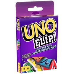 Mattel Games UNO FLIP! Family Card Game, with 112 Cards in a Sturdy Storage Tin, Makes a Great Game for 7 Year Olds and Up