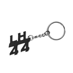 Motoreco LH 44 Lewis Hamilton Keychain | Made From Repurposed Waste Plastic | F1 Gift, Black, 100mm x 40mm x 4mm