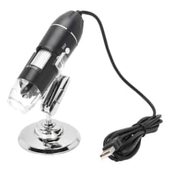 Jopwkuin Portable Electron Microscope, 1600X 8 Digital Microscope with 8 Led Lights, Handheld USB High-Definition Electron Microscope Magnifying Microscope