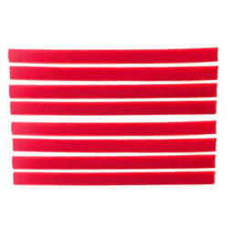 Cap collectibles 8-Pack Replacement VPI Strips Velvet/Felt 3M Adhesive Okki Nokki + VPi Machine LP Vinyl Record Album Cleaning Strip Set (Quantity of 8) / Cleaner Records (Red)