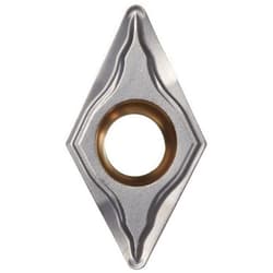 Sandvik Coromant T-Max U Carbide Turning Insert, DCMT, 55 Degree Diamond, UM Chipbreaker, GC1515 Grade, Multi-Layer Coating, DCMT 3(2.5)2-UM, 3/8