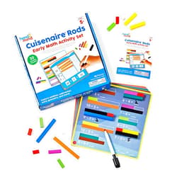 hand2mind Cuisenaire Rods: Early Math Activity Set – Teaching Fraction Bars, Montessori Math Manipulatives, Math Teacher Must Haves Elementary, Kindergarten Homeschool Supplies