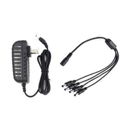 Lile2Liwn Camera Power Adapter with 4-Way Power Splitter for CCTV Home Security Camera Surveillance System