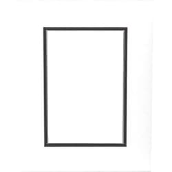 Woodburn's Stencil Shop Pack of (2) 22x28 Double Acid Free White Core Picture Mats Cut for 18x24 Pictures in White and Black