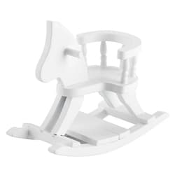 Tnfeeon Doll House Furniture, 112 Wooden Dollhouse Horse Rocking Miniature Chair Dollhouse Furniture for for Doll Houses for Lovers for Friends