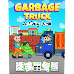 Rainbow Wizard Garbage Truck Activity Book: Big Coloring Book for Kids with Mazes | Dot to Dot | Tracing Letters & Numbers | Spot the Difference and More Fun ... Answers Included (Activity Books for Kids)