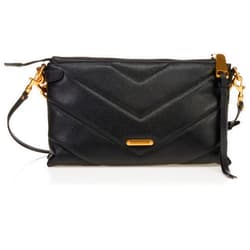 REBECCA MINKOFF Crossbody Bag, Black/Antique Brass