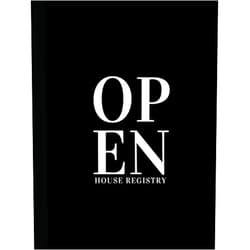 Entrepreneur Dept. OPEN HOUSE REGISTRY (modern style): Guestbook for Broker and Real Estate Agents - 225 Entries