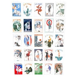 Artery8 50 Pcs French Music Theatre Arts Aesthetic Collage Kit La Vie Parisienne Wall Art Prints A6 Set Pack 14.8 x 10.5 cm (5.8 x 4.1) Room Decor Poster Collection