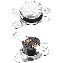 Heyiarbeit 2Pcs KSD301 Thermostat 95°C/203°F 10A Normally Closed N.C Adjust Snap Disc Temperature Switch