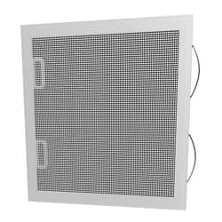 RITESCREEN Custom Window Screen Replacement - Fully Assembled Double Hung Full Screen (DH8) - Utilizes Two Leaf Springs to Help Secure The Screen in The Window of Your Home and a Pull Rail for Easy Access