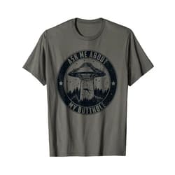 Ufo alien abduction Funny Vintage Gifts Tee Funny Vintage ufo alien abduction - Ask me about my butthole T-Shirt