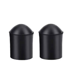 Vbestlife Double Bass Endpin Rubber Tip Stopper, Set of 2 Upright Bass Parts Replacement Rubber Tip for Double Bass End Pin Protector Black