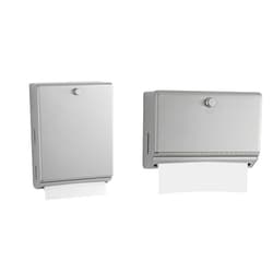 Bobrick B-2620 Surface Mounted Paper Towel Dispenser - Stainless Steel Commercial & Surface-Mounted Paper Towel Dispenser, 10.75 X 4 X 7.13, Stainless Steel