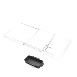 Uniflasy Universal Grease Tray with Catch Pan fits Nexgrill, Charbroil, Dynaglo, Kenmore, BHG, Grill Master, Backyard, Uniflame, Expert Gas Grill, Adjustable Drip Pan for 3/4/5 Burner Gas Grill
