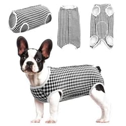 Kuoser Surgical Recovery Suit for Dogs Cats, Pet T-Shirt After Surgery Wear for Dogs, Dog Professional Recovery Suit Comfortable E Collar Alternative, Prevent Licking Onesies Pet Surgery Recovery Suit
