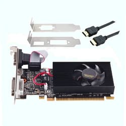 EEDSDLTQ GT 730 Graphics Cards-2GB-DDR3-64 Bit, VGA DVI HDMI, Low Profile Video Card for PC, Gaming GPU, Desktop Computer, Save Case Space, Low Power+AllyFlex HDMI