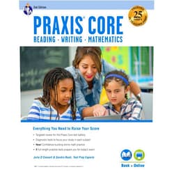 By Sandra Rush M.A. (Author), Dr. Julie O'Connell D. Litt. (Author) Praxis Core Academic Skills for Educators, 2nd Ed.: Reading (5712), Writing (5722), Mathematics (5732) Book + Online (PRAXIS Teacher Certification Test Prep)