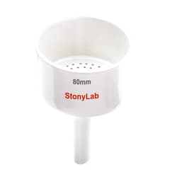 StonyLab Porcelain Buchner Funnel 80mm, Porcelain Buchner Filter Funnel OD 8cm ID 7.4cm for Laboratory