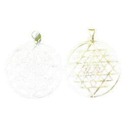 AryaClothing Sri Yantra Pendant Sacred Geometry Pendant