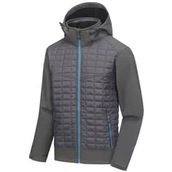 Little Donkey Andy Men's Lightweight Insulated Hybrid Jacket for Hiking Running Ski Thermal Warm with Removable Hood