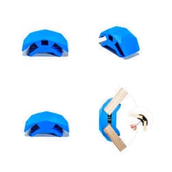 Playwood Connector for Tool-Free Modular Pop-Up Furniture & Storage Assembly (Blue, 105 Degree, 1 Box)