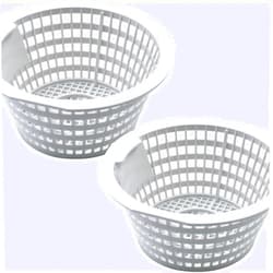 Snowzhi 2 Pack Skimmer Basket for In Ground & Above Ground Swimming Pool, Pool Filter Basket Replacement Parts Compatible with Swimline Hydrotools 8928 O-lympic ACM88