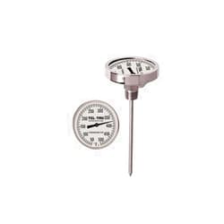 Tel-Tru UT300 Barbecue Thermometer, 3 inch aluminum dial, 6 inch stem, 50/550 degrees F
