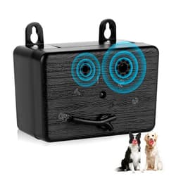 FBIDCT Anti Barking Device for Dogs. Ultrasonic Dog Barking Control Devices Up to 50 FT for Outdoor Indoor. Dog Barking Deterrent with 3 Adjustable Levels. Dog Barking Silencer Safe for Human & Dogs (Black)